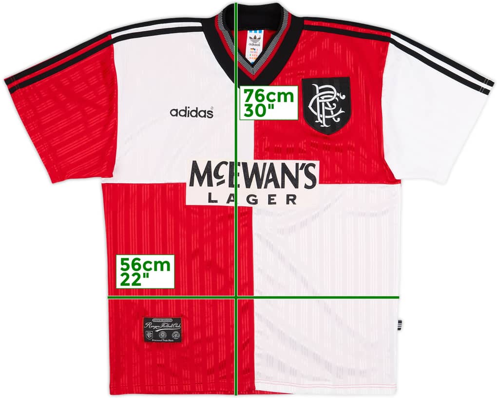 1995-96 Rangers Away Shirt - 8/10 - (L)