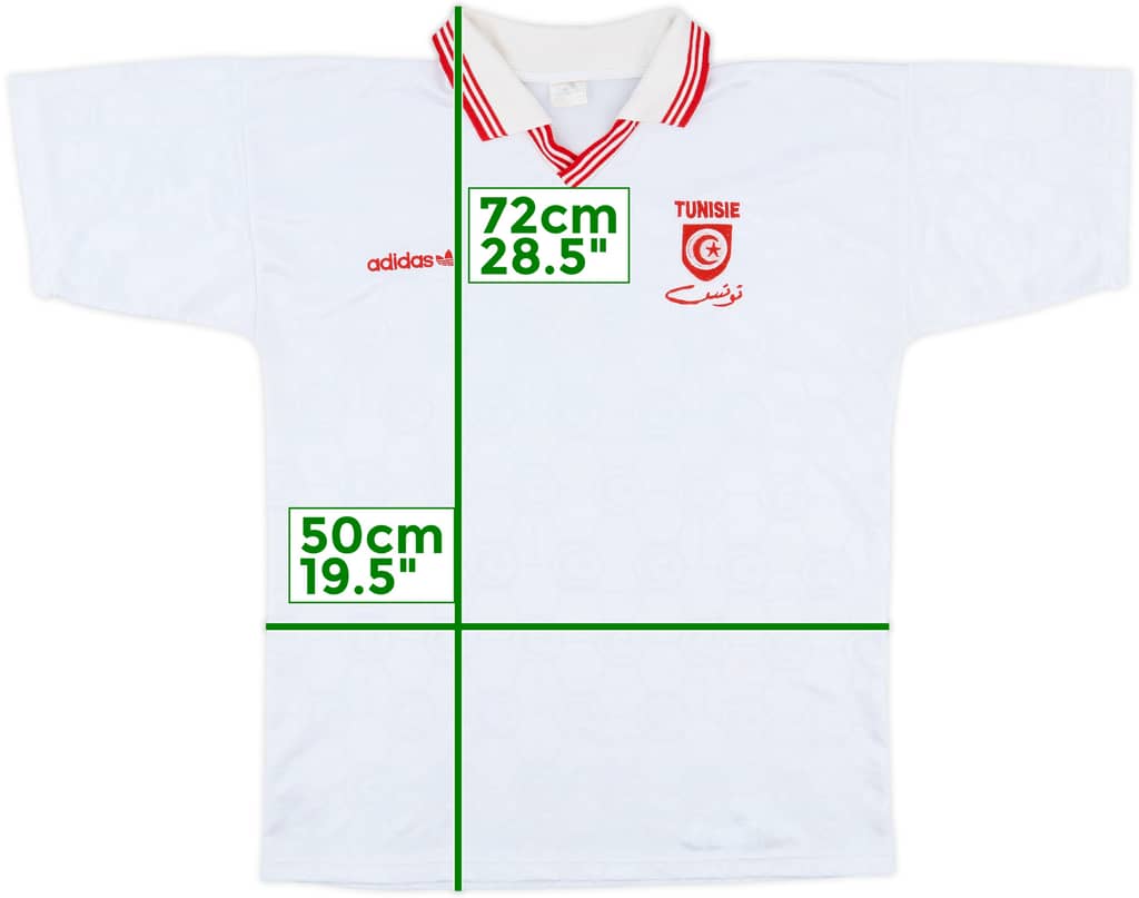 1992-94 Tunisia Home Shirt - 10/10 - (Y)