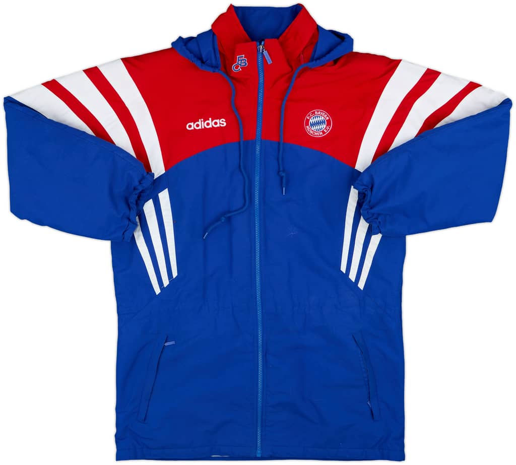 1995-96 Bayern Munich adidas Padded Bench Coat - 8/10 - (M)
