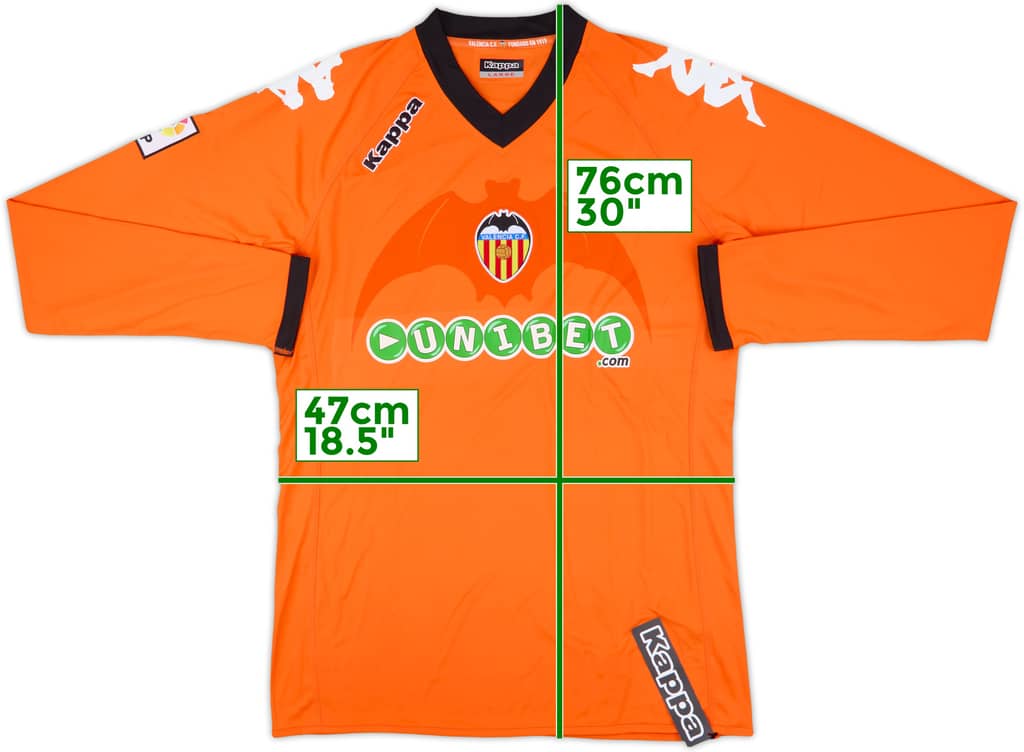2010-11 Valencia Away L/S Shirt (L)