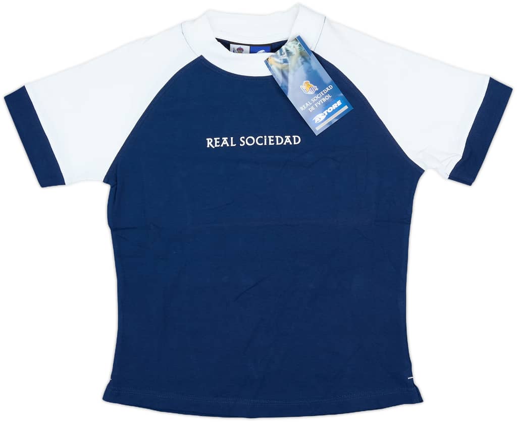2003-04 Real Sociedad Astore Training/Leisure Tee (M.Boys)