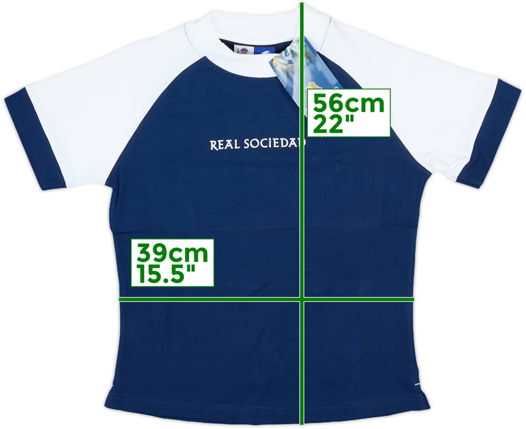 2003-04 Real Sociedad Astore Training/Leisure Tee (M.Boys)