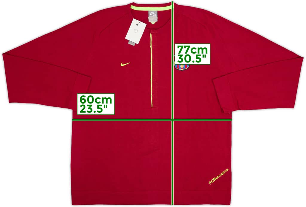 2007-08 Barcelona Nike Sweat Top (XXL)