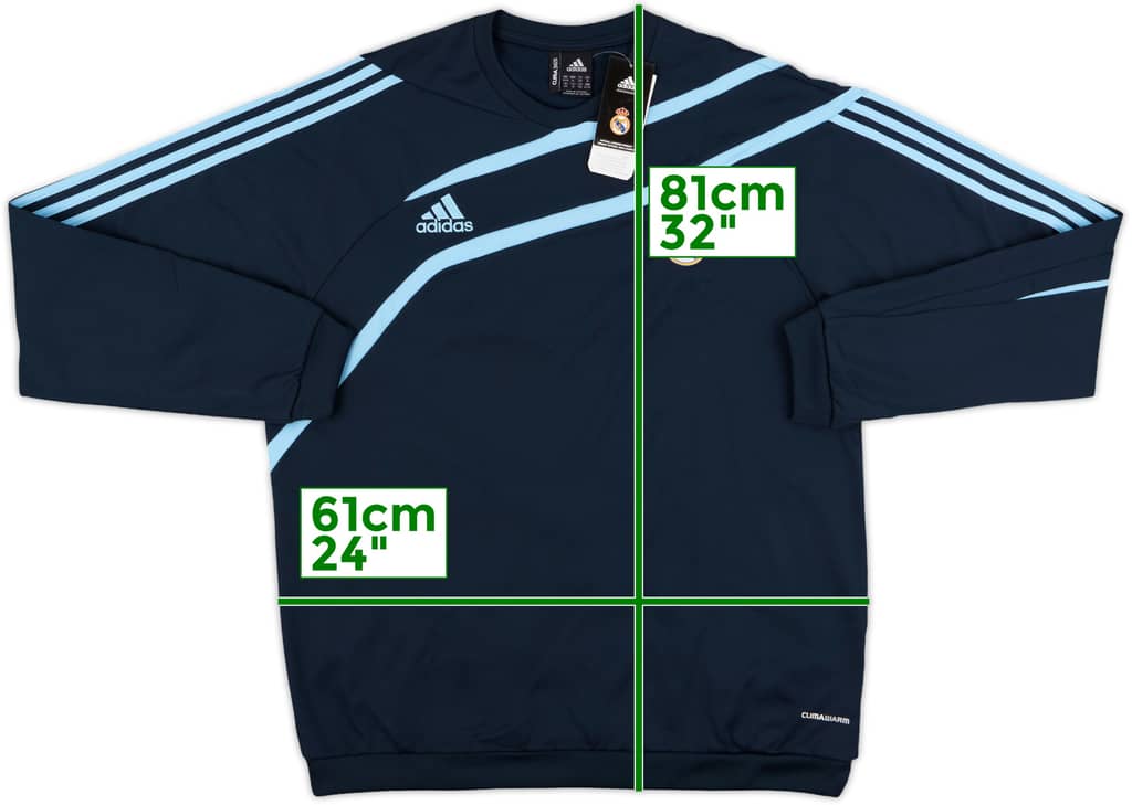 2009-10 Real Madrid adidas Sweat Top (XL)