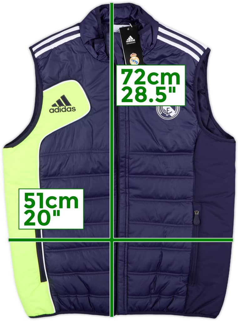 2012-13 Real Madrid adidas Padded Gilet (S)