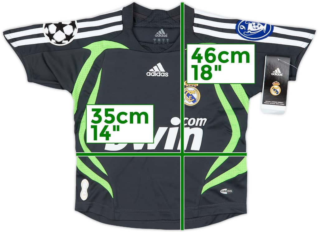 2007-08 Real Madrid CL Third Shirt (3-4 Years)