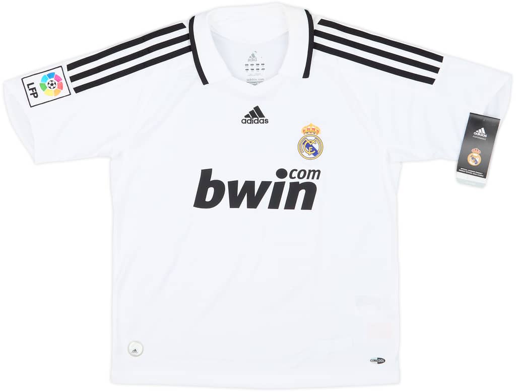 2008-09 Real Madrid Home Shirt (M.Boys)