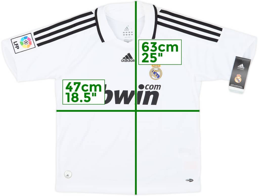 2008-09 Real Madrid Home Shirt (M.Boys)