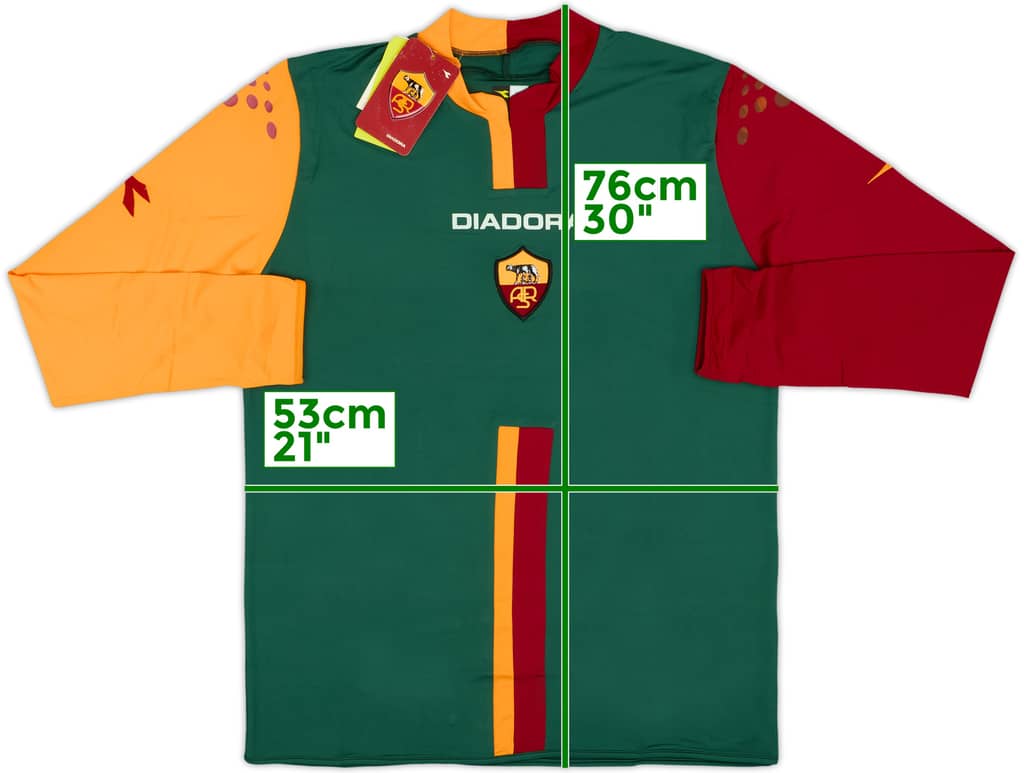 2005-06 Roma Cup Away L/S Shirt (XL)