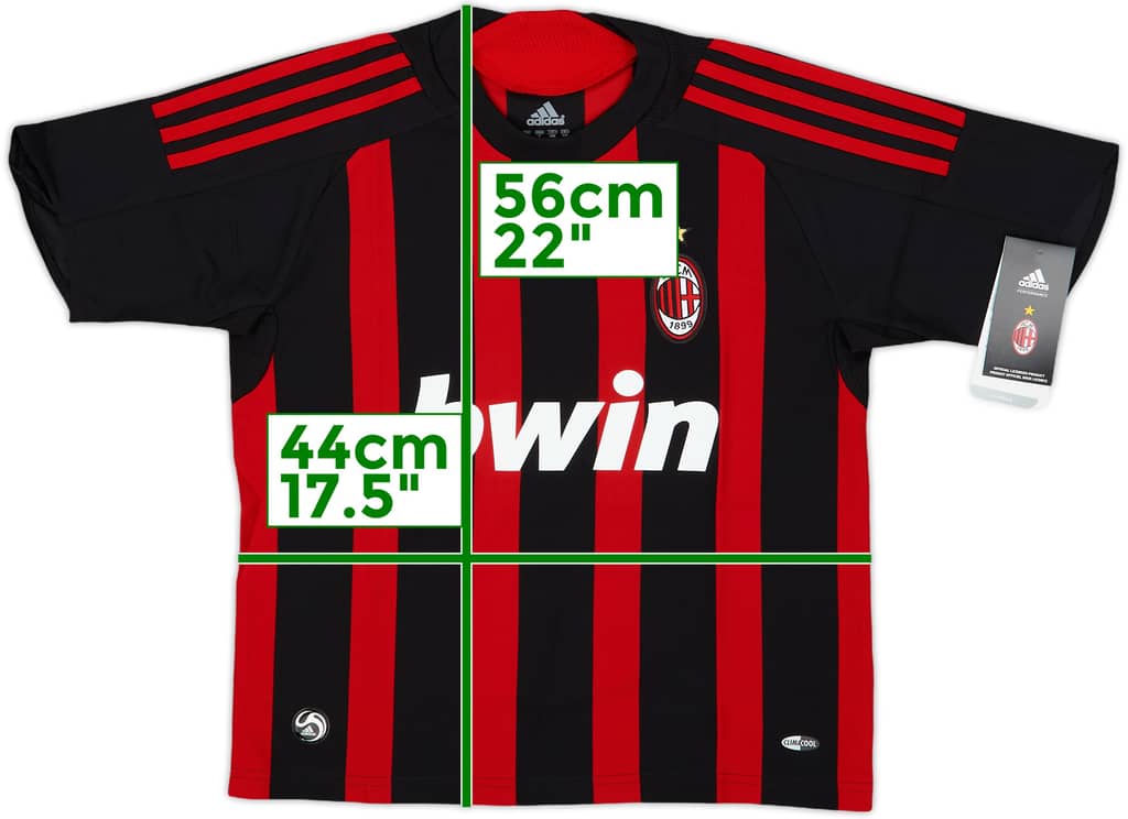 2008-09 AC Milan Home Shirt (S.Boys)