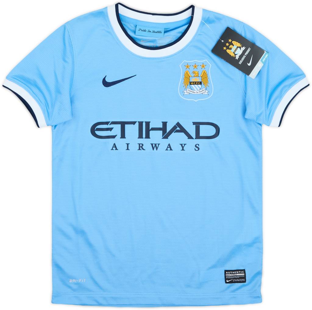2013-14 Manchester City Home Shirt (S.Boys)