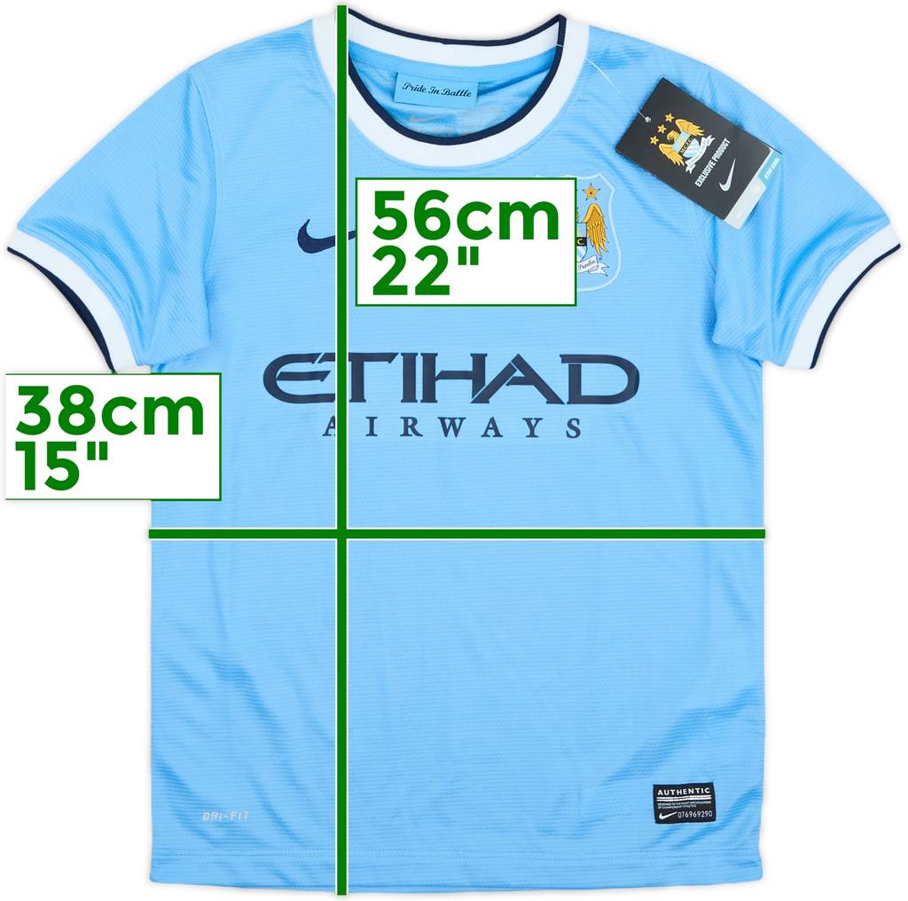 2013-14 Manchester City Home Shirt (S.Boys)