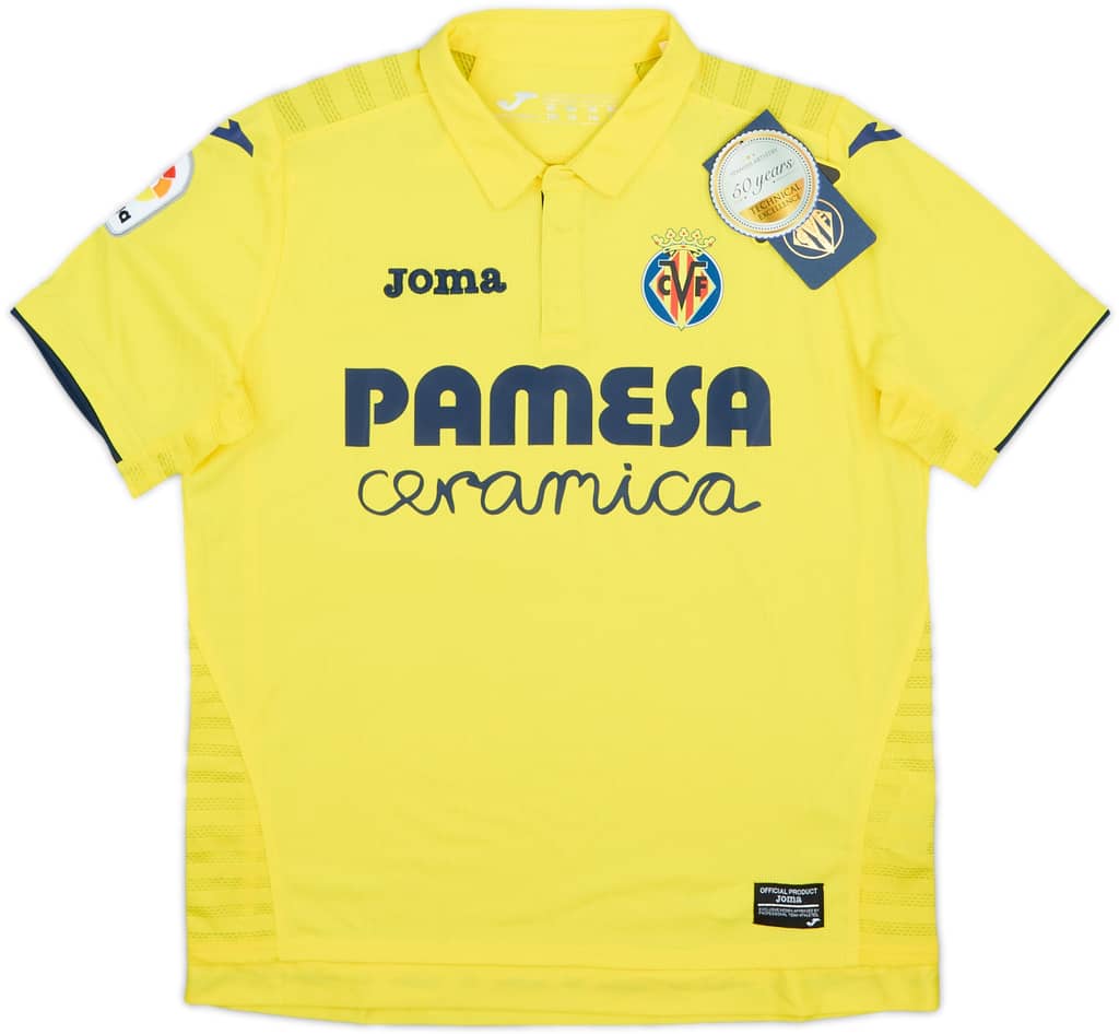 2017-18 Villarreal Home Shirt (M.Boys)
