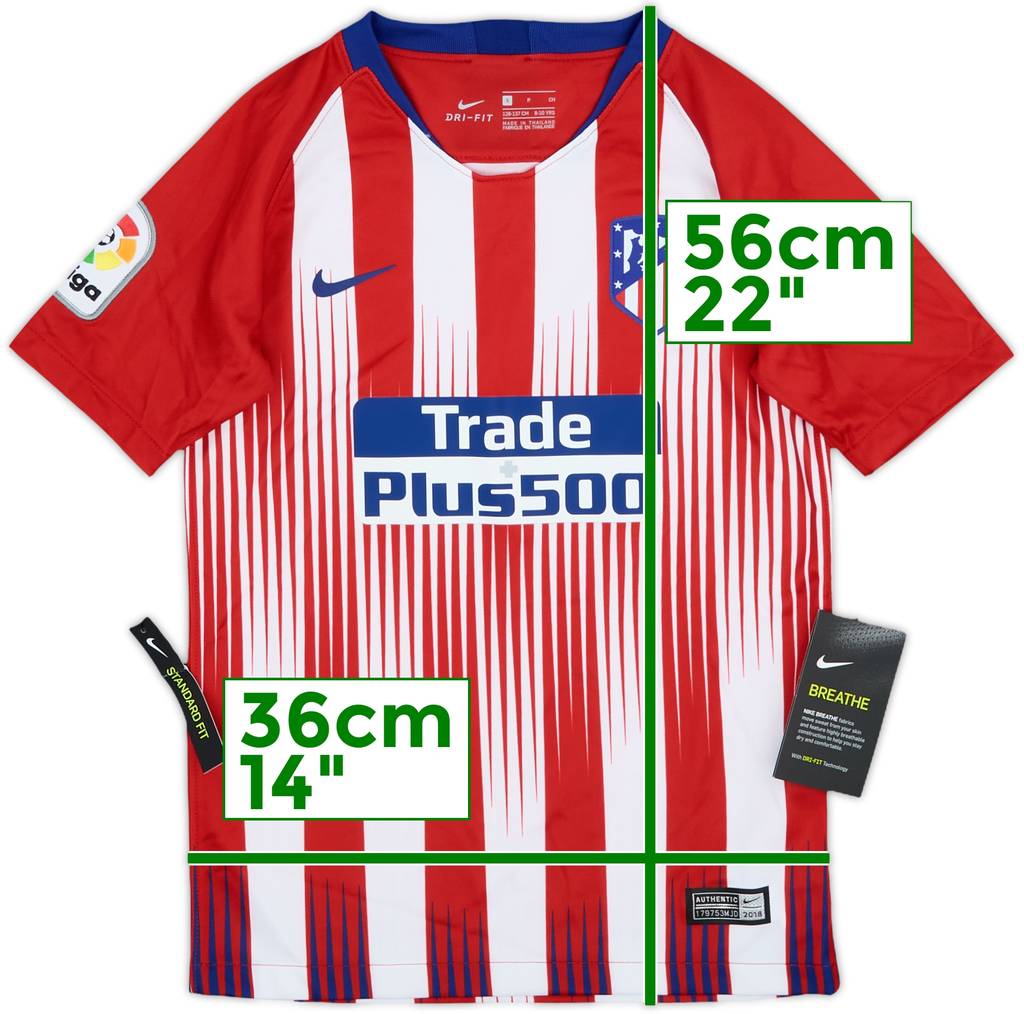2018-19 Atletico Madrid Home Shirt (S.Boys)