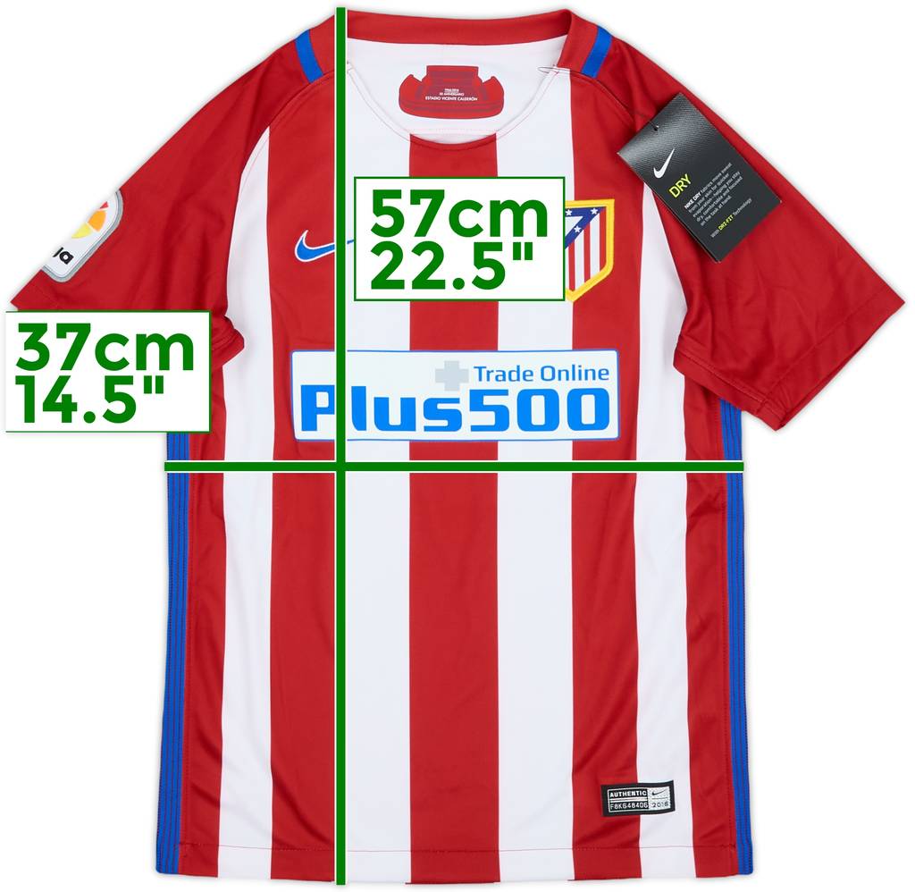 2016-17 Atletico Madrid Home Shirt (S.Boys)