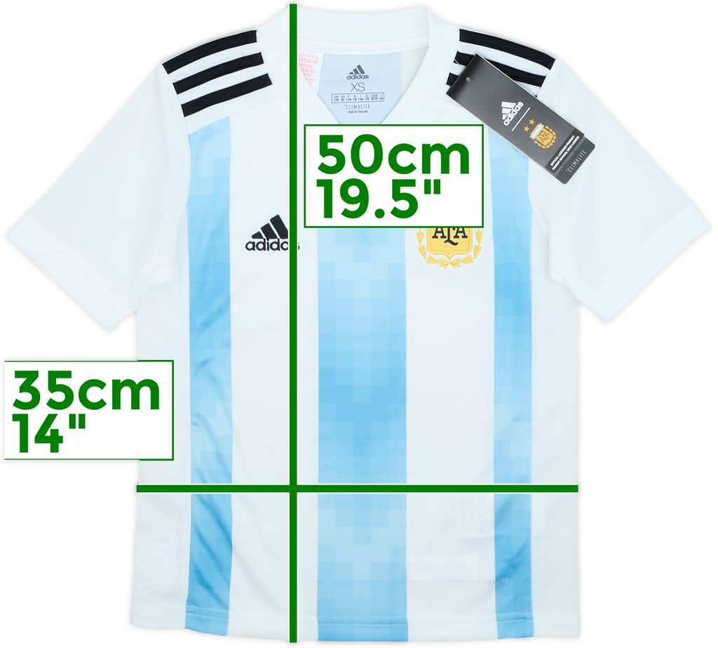 2018-19 Argentina Home Shirt (7-8 Years)