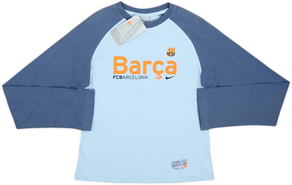 2005-06 Barcelona Nike Cotton L/S Tee (Women's M)