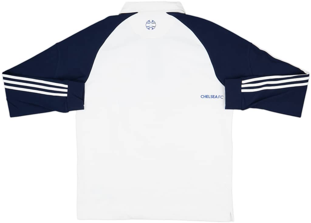 2007-08 Chelsea adidas Rugby Polo L/S Shirt (L)