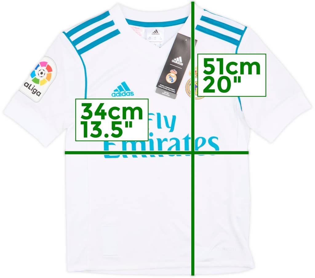 2017-18 Real Madrid Home Shirt (S.Boys)