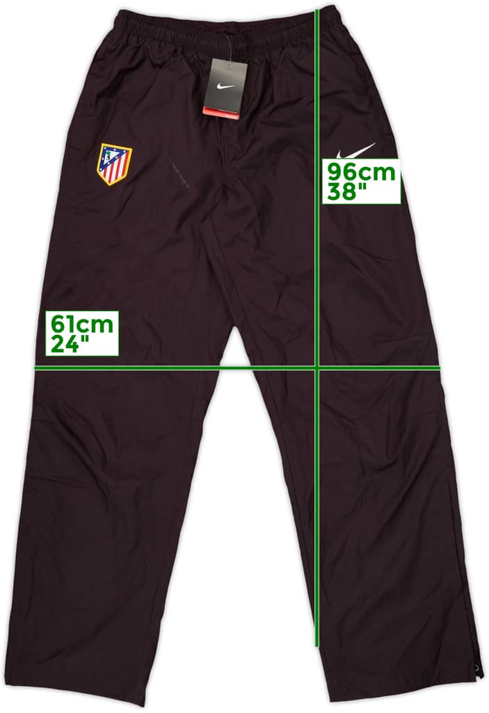 2012-13 Atletico Madrid Nike Track Pants/Bottoms (M)