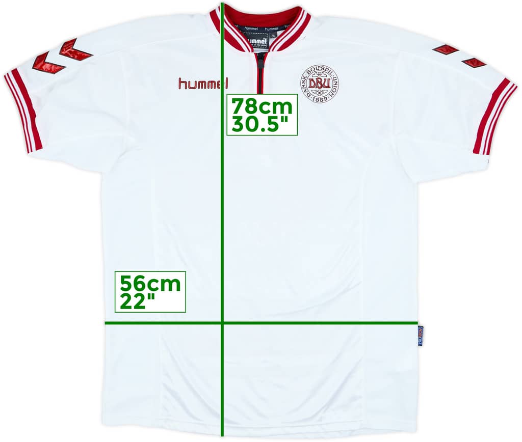 2000-02 Denmark Away Shirt - 7/10 - (XL)