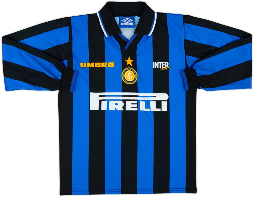 1997-98 Inter Milan Summer Campus L/S Shirt - 8/10 - (S)