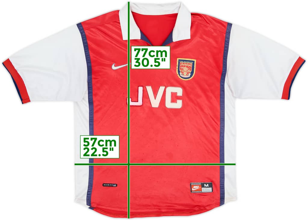 1998-99 Arsenal Home Shirt - 4/10 - (M)