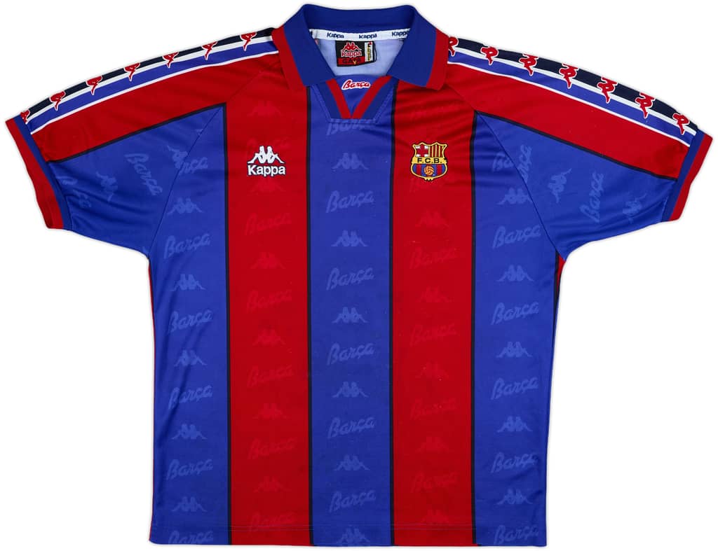 1995-97 Barcelona Home Shirt - 8/10 - (L)