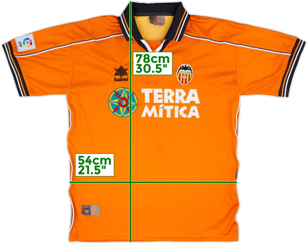 1999-00 Valencia Away Shirt - 8/10 - (XL)