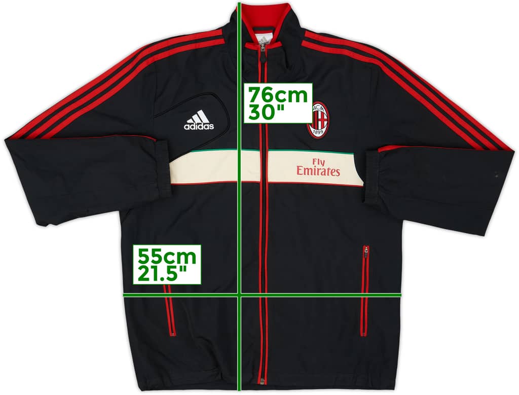 2012-13 AC Milan adidas Chaqueta de entrenamiento - 6/10 - (M/L)