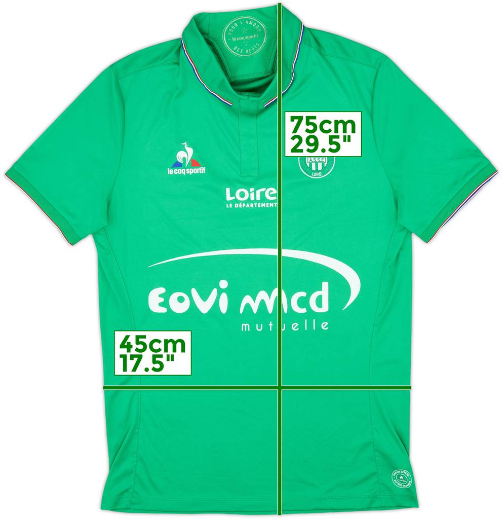 2016-17 Saint Etienne Home Shirt - 8/10 - (M)