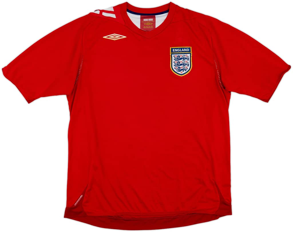 2006-08 England Away Shirt - 5/10 - (XL)