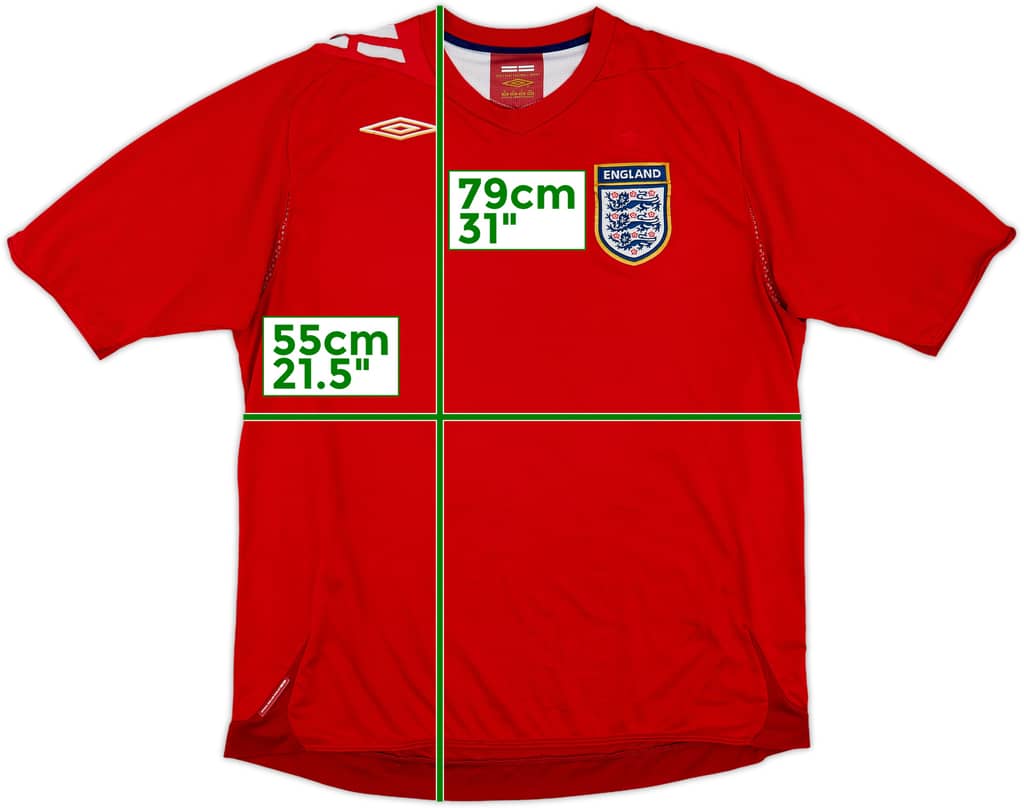 2006-08 England Away Shirt - 5/10 - (XL)