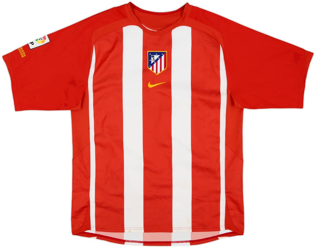 2005-06 Atletico Madrid Home Shirt - 5/10 - (L)