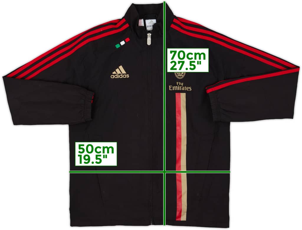 2011-12 AC Milan adidas Track Jacket - 8/10 - (L.Boys)