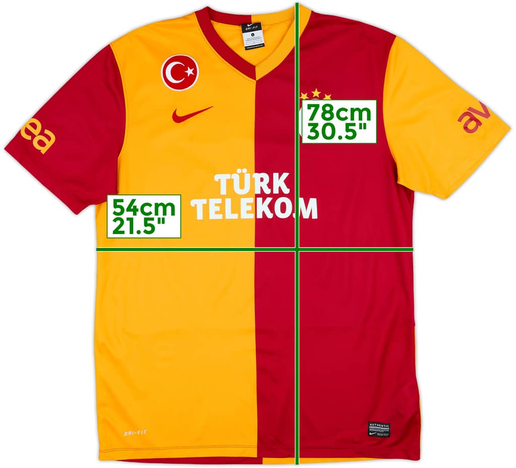2013-14 Galatasaray Basic Home Shirt - 8/10 - (L)