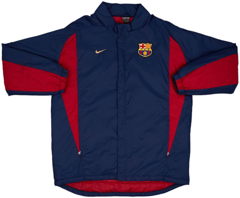 2002-03 Barcelona Nike Padded Bench Coat - 6/10 - (L)