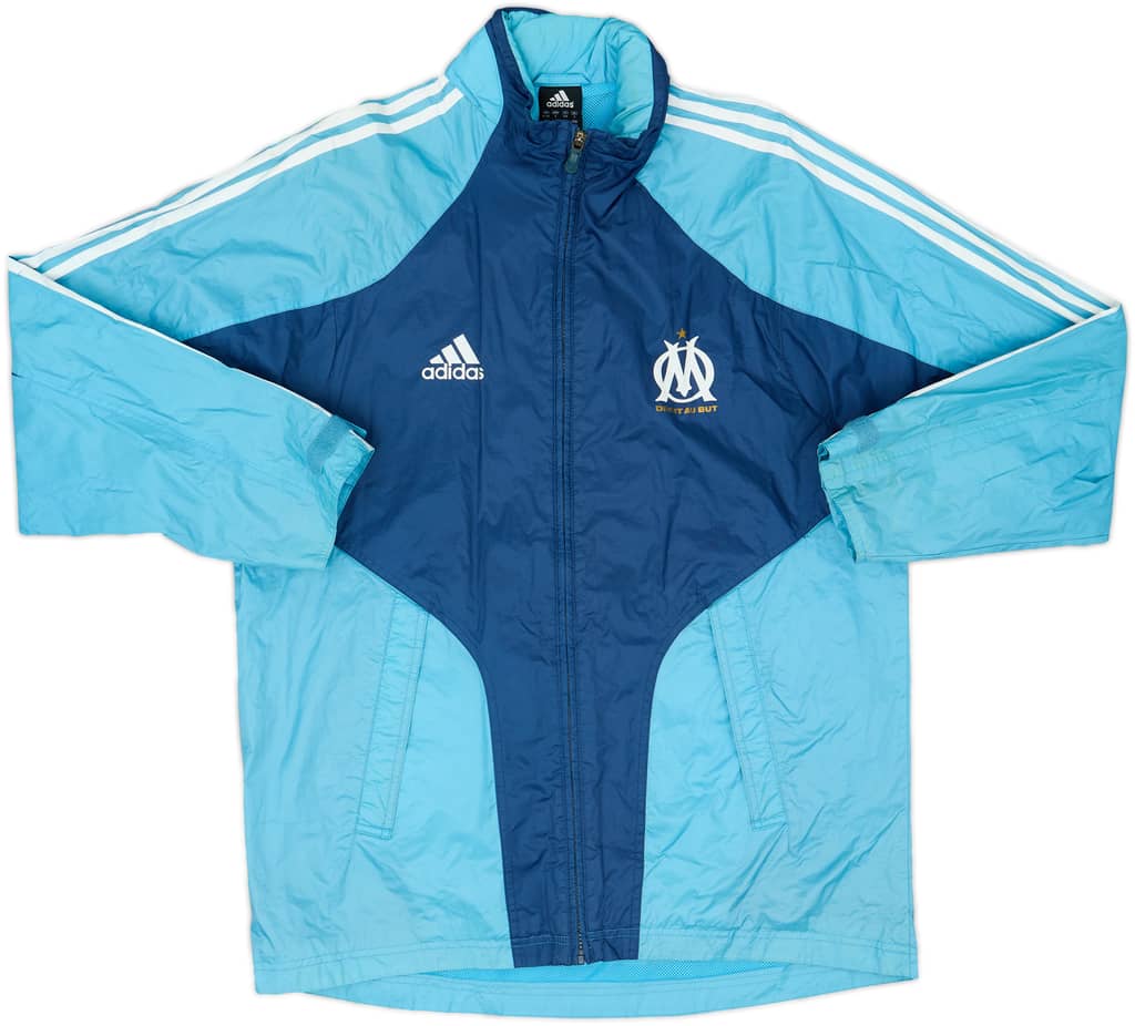 2004-05 Olympique Marseille adidas Hooded Rain Jacket - 7/10 - (S)