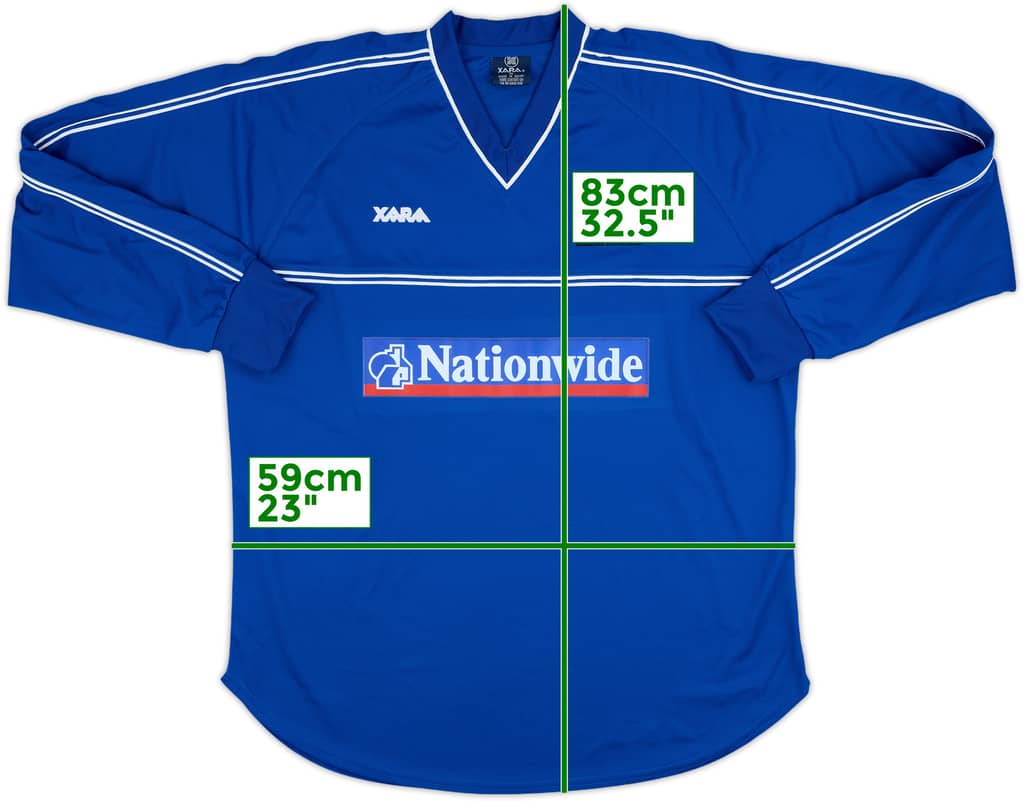 2001-02 Halifax Town Home L/S Shirt - 8/10 - (XL)