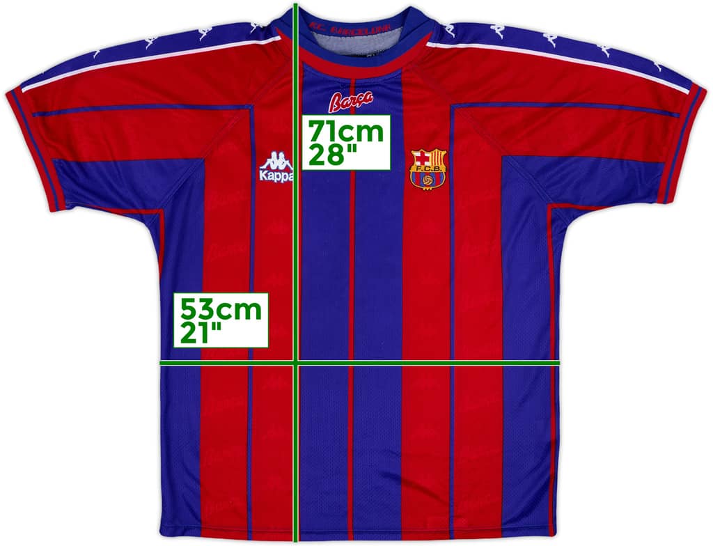 1997-98 Barcelona Home Shirt - 8/10 - (M)