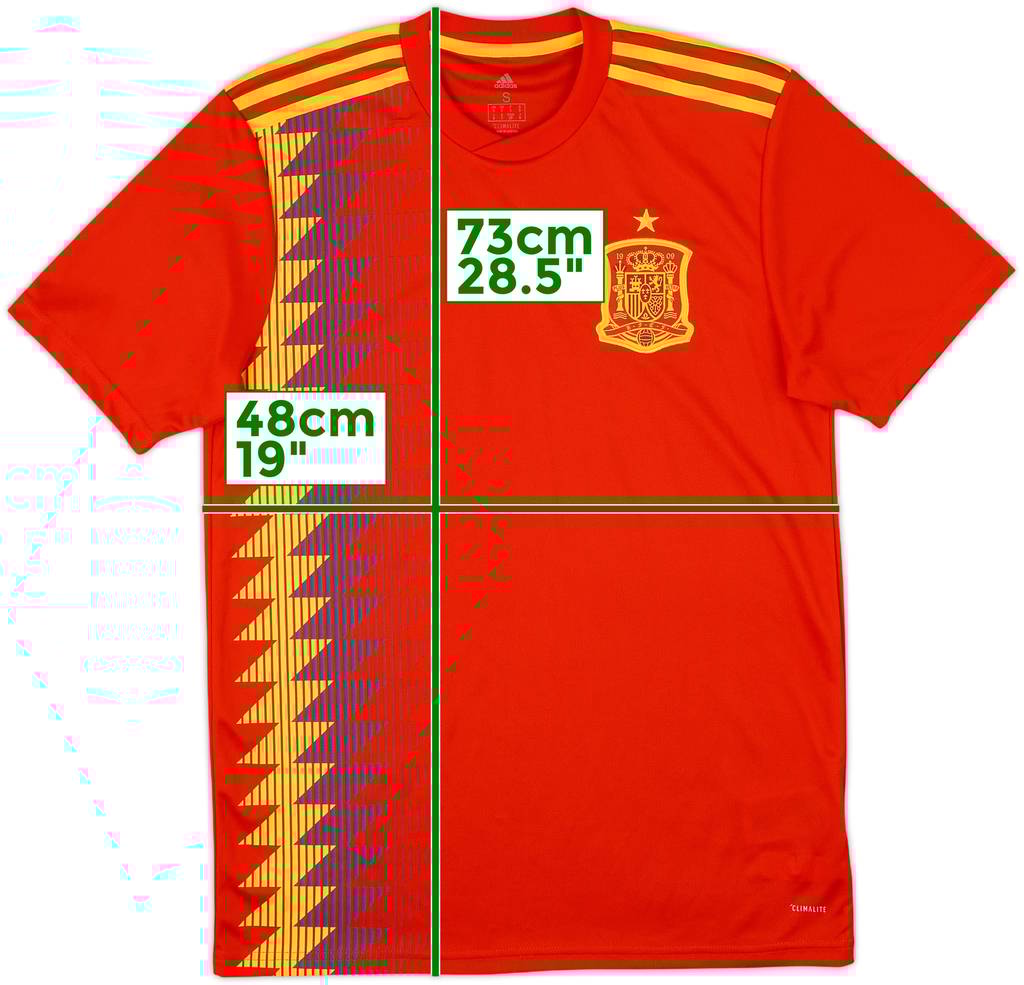 2018-19 Spain Home Shirt - 10/10 - (S)