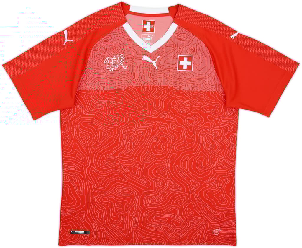 2018-20 Switzerland Home Shirt - 8/10 - (L)