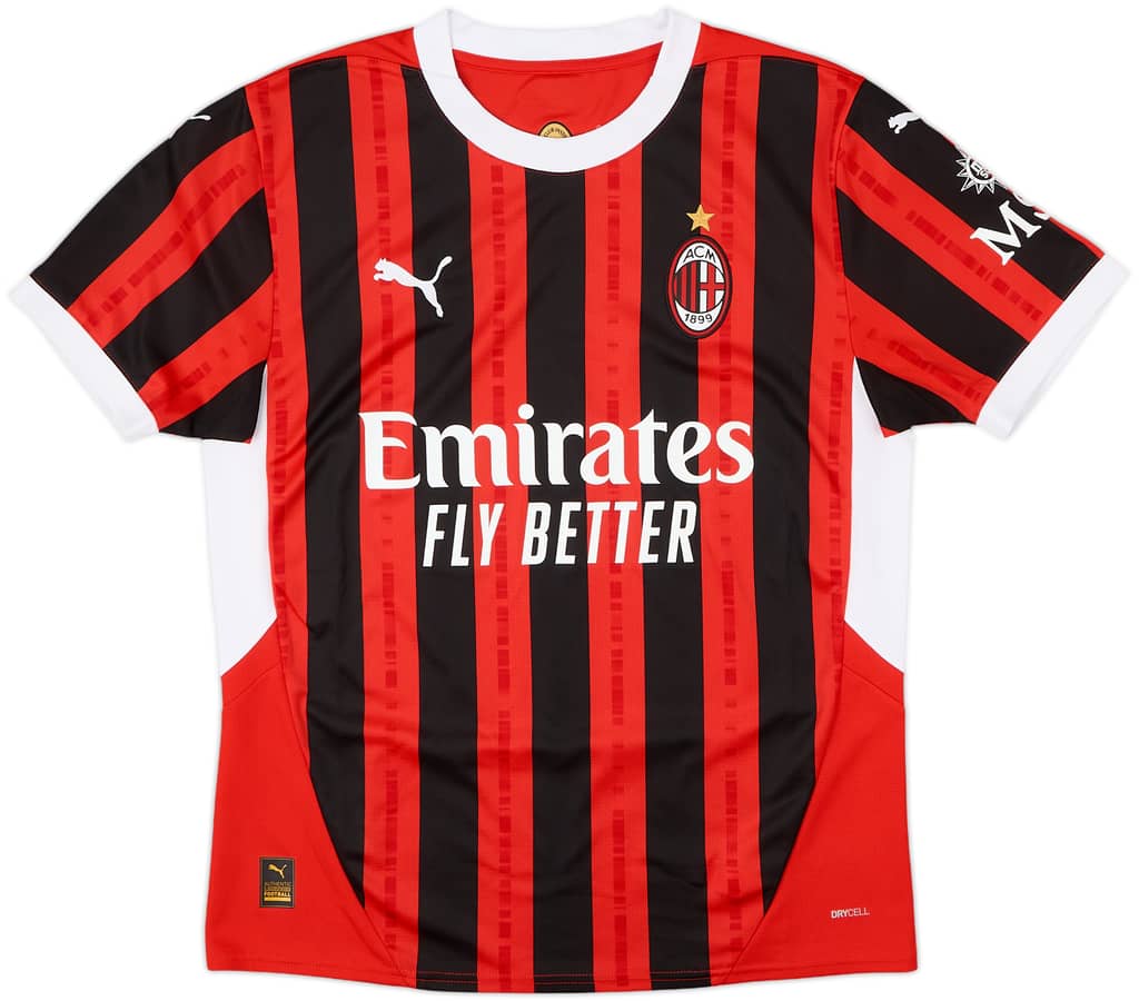 2024-25 AC Milan Home Shirt - 10/10 - (M)