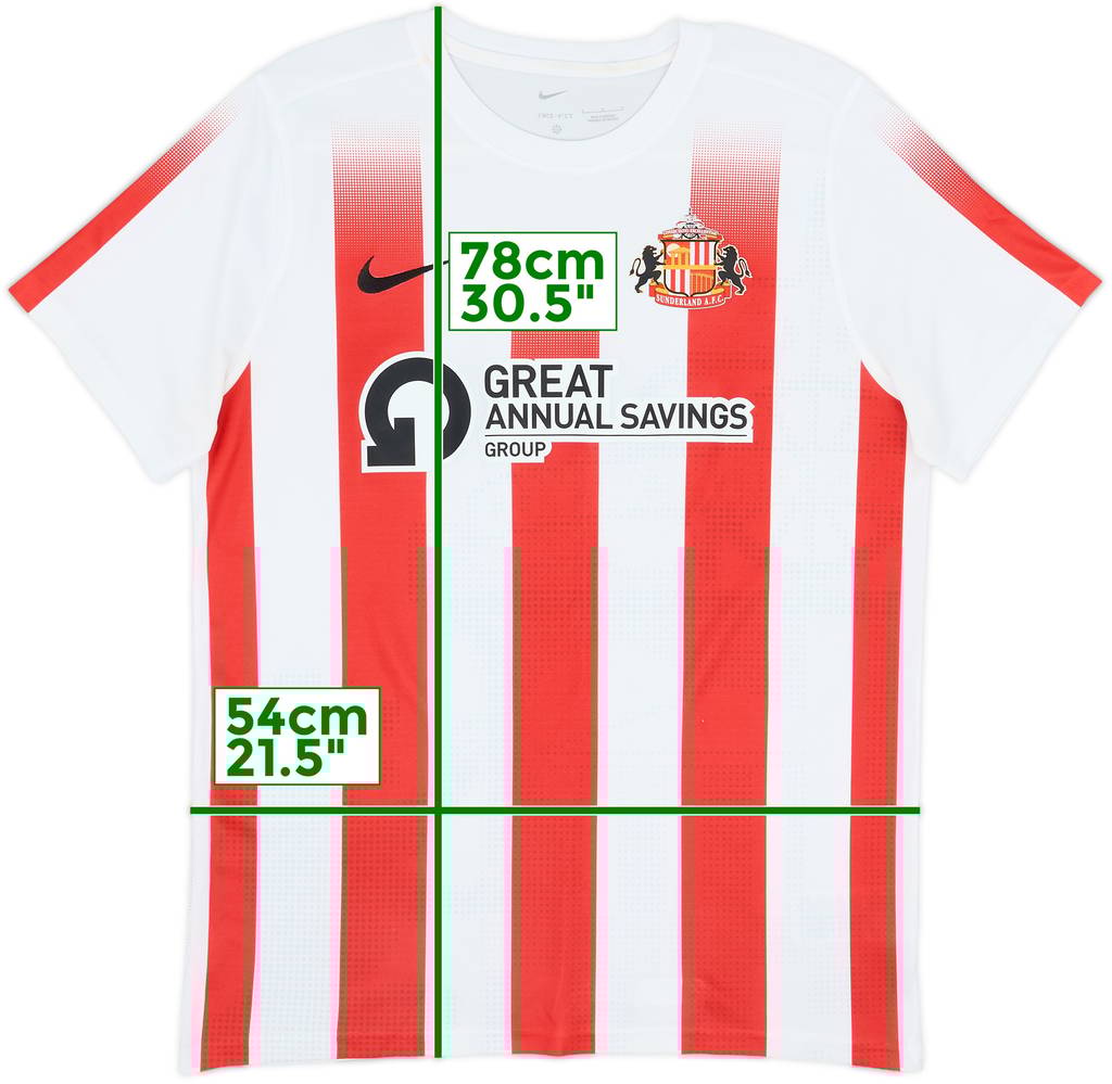 2021-22 Sunderland Home Shirt - 9/10 - (L)