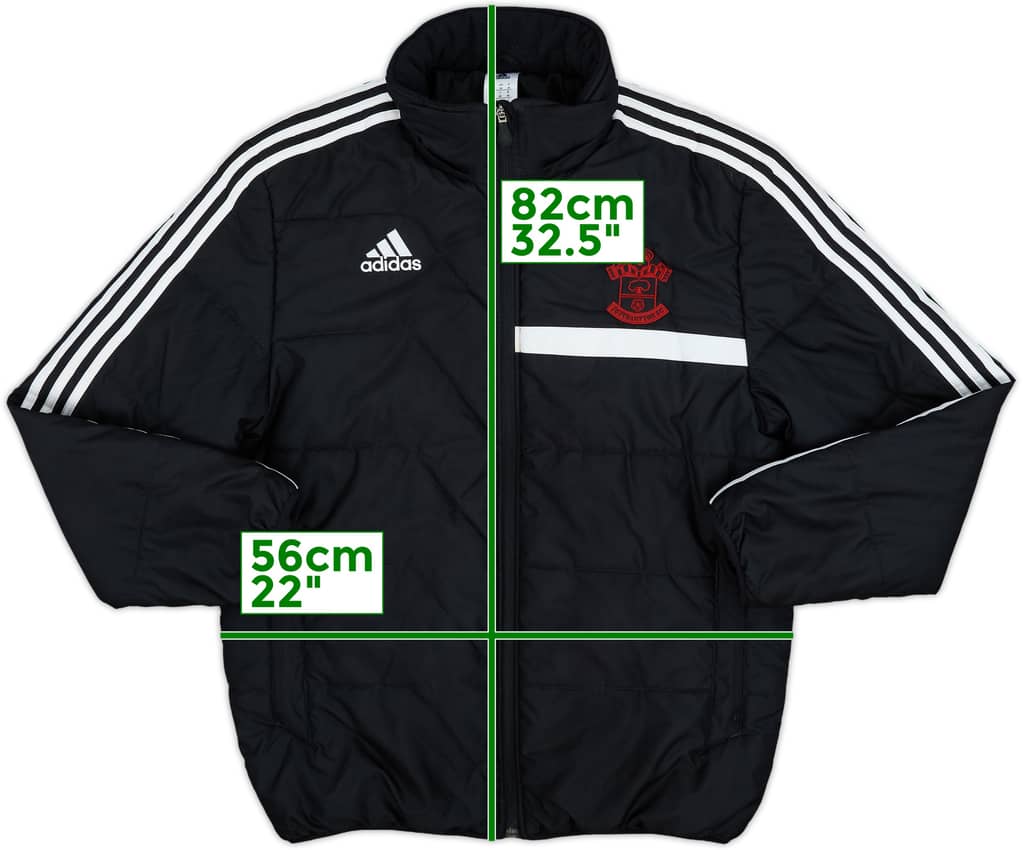 2013-14 Southampton adidas Padded Bench Coat - 8/10 - (M)
