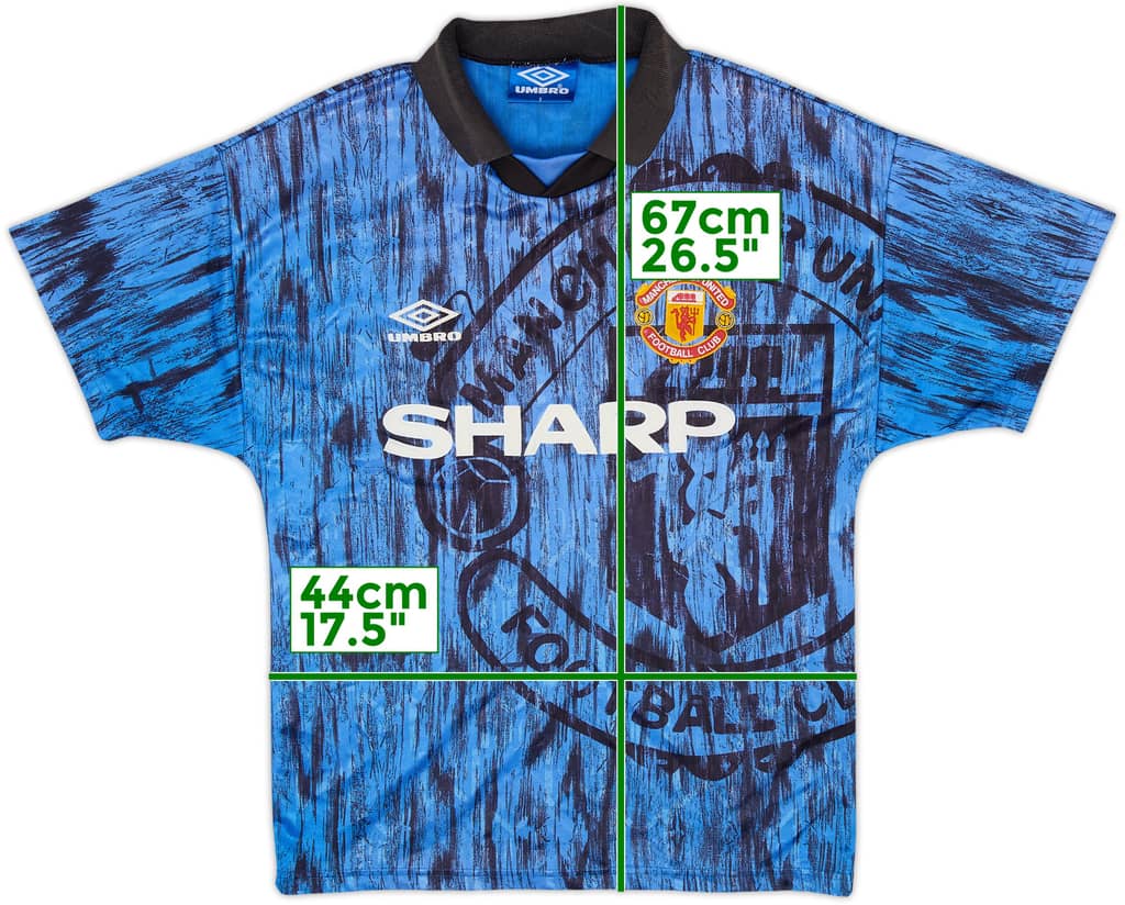 1992-93 Manchester United Away Shirt - 8/10 - (S)