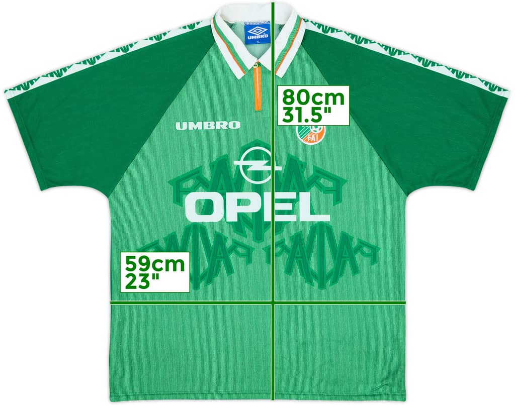 1996-98 Ireland Home Shirt - 10/10 - (XL)