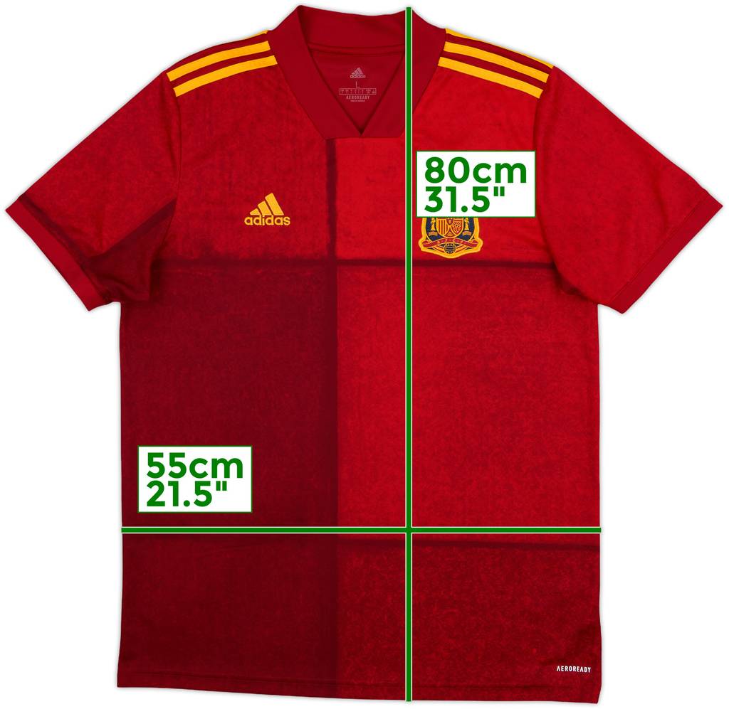 2020-21 Spain Home Shirt - 8/10 - (L)