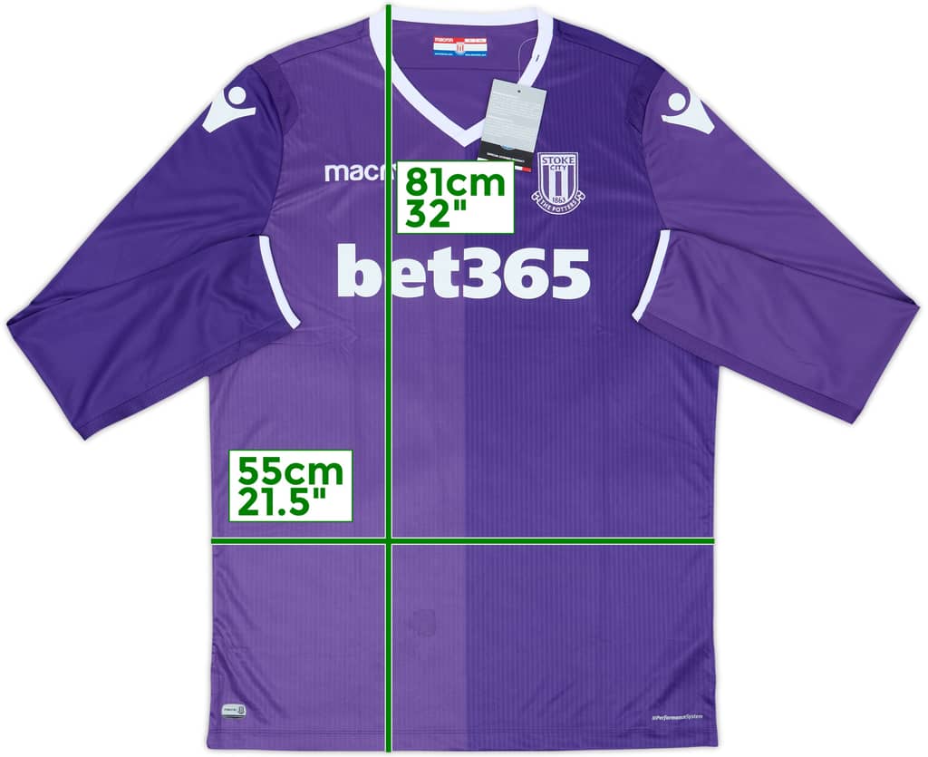 2018-19 Stoke City Away L/S Shirt (XXL)