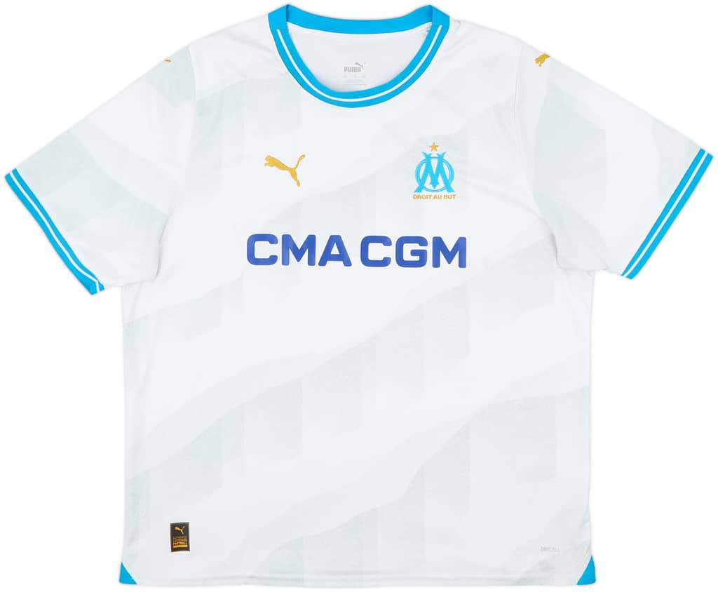 2020-21 Olympique Marseille Home Shirt - 10/10 - (XXL)